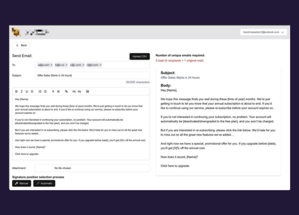 Email Signature App — project screenshot